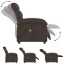 Dark Brown Fabric Electric Massage Recliner by , Armchairs - Ref: Foro24-3203971, Price: 285,71 €, Discount: %