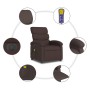 Sillón reclinable de masaje eléctrico tela marrón oscuro de , Sillones - Ref: Foro24-3203971, Precio: 280,74 €, Descuento: %