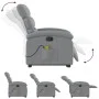 Sillón de masaje reclinable de pie de tela gris claro de , Sillones - Ref: Foro24-3203990, Precio: 288,26 €, Descuento: %