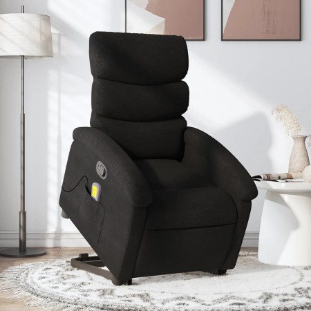 Sillón reclinable de masaje elevable tela negro de , Sillones - Ref: Foro24-3203992, Precio: 268,74 €, Descuento: %