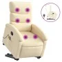Silla de masaje reclinable de pie de tela color crema de , Sillones - Ref: Foro24-3203999, Precio: 328,14 €, Descuento: %