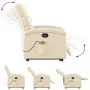 Silla de masaje reclinable de pie de tela color crema de , Sillones - Ref: Foro24-3203999, Precio: 328,14 €, Descuento: %