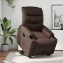 Sillón reclinable elevable eléctrico de cuero sintético marrón de , Sillones - Ref: Foro24-3206615, Precio: 373,94 €, Descuen...