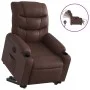 Sillón reclinable elevable eléctrico de cuero sintético marrón de , Sillones - Ref: Foro24-3206615, Precio: 373,94 €, Descuen...