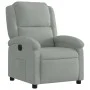 Hellgrauer Power-Liegestuhl aus Samt von , Sessel - Ref: Foro24-3204278, Preis: 263,65 €, Rabatt: %