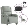 Hellgrauer Power-Liegestuhl aus Samt von , Sessel - Ref: Foro24-3204278, Preis: 263,65 €, Rabatt: %