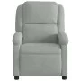 Hellgrauer Power-Liegestuhl aus Samt von , Sessel - Ref: Foro24-3204278, Preis: 263,65 €, Rabatt: %