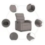 Sillón reclinable elevable tela gris taupe de , Sillones - Ref: Foro24-3203986, Precio: 273,70 €, Descuento: %