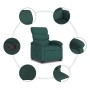 Sillón reclinable elevable tela verde oscuro de , Sillones - Ref: Foro24-3203984, Precio: 268,68 €, Descuento: %