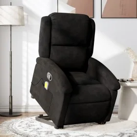 Sillón reclinable de masaje elevable terciopelo negro de , Sillones - Ref: Foro24-3204317, Precio: 302,17 €, Descuento: %