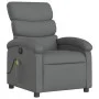 Sillón reclinable de masaje eléctrico tela gris oscuro de , Sillones - Ref: Foro24-3203967, Precio: 257,90 €, Descuento: %