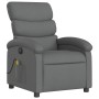 Sillón reclinable de masaje eléctrico tela gris oscuro de , Sillones - Ref: Foro24-3203967, Precio: 251,96 €, Descuento: %