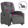 Sillón reclinable de masaje eléctrico tela gris oscuro de , Sillones - Ref: Foro24-3204357, Precio: 265,74 €, Descuento: %
