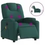 Sillón reclinable de masaje eléctrico tela verde oscuro de , Sillones - Ref: Foro24-3204362, Precio: 258,40 €, Descuento: %