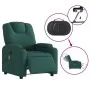 Sillón reclinable de masaje eléctrico tela verde oscuro de , Sillones - Ref: Foro24-3204362, Precio: 258,40 €, Descuento: %