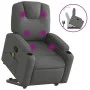 Silla de masaje reclinable de pie de tela gris oscuro de , Sillones - Ref: Foro24-3204381, Precio: 305,78 €, Descuento: %