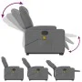 Silla de masaje reclinable de pie de tela gris oscuro de , Sillones - Ref: Foro24-3204381, Precio: 305,78 €, Descuento: %