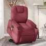 Sillón reclinable de masaje elevable tela rojo tinto de , Sillones - Ref: Foro24-3204383, Precio: 288,68 €, Descuento: %