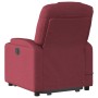 Sillón reclinable de masaje elevable tela rojo tinto de , Sillones - Ref: Foro24-3204383, Precio: 288,68 €, Descuento: %