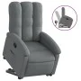 Sillón reclinable elevable de tela gris oscuro de , Sillones - Ref: Foro24-3204093, Precio: 274,75 €, Descuento: %