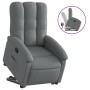 Sillón reclinable elevable de tela gris oscuro de , Sillones - Ref: Foro24-3204093, Precio: 267,25 €, Descuento: %