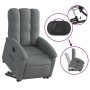 Sillón reclinable elevable de tela gris oscuro de , Sillones - Ref: Foro24-3204093, Precio: 267,25 €, Descuento: %