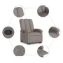 Sillón reclinable elevable tela gris taupe de , Sillones - Ref: Foro24-3204100, Precio: 273,98 €, Descuento: %