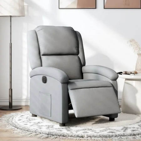 Sillón reclinable eléctrico tela gris claro de , Sillones - Ref: Foro24-3204140, Precio: 275,17 €, Descuento: %