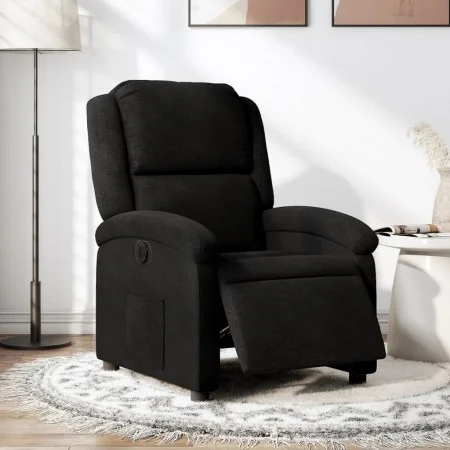 Sillón reclinable eléctrico de tela negro de , Sillones - Ref: Foro24-3204142, Precio: 248,33 €, Descuento: %