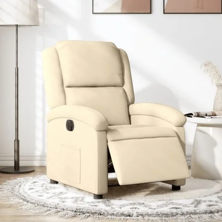 Cream Fabric Power Recliner by , Armchairs - Ref: Foro24-3204149, Price: 244,36 €, Discount: %