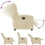 Cream Fabric Power Recliner by , Armchairs - Ref: Foro24-3204149, Price: 244,36 €, Discount: %
