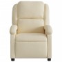 Sillón reclinable eléctrico de tela crema de , Sillones - Ref: Foro24-3204149, Precio: 235,07 €, Descuento: %
