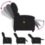 Sillón reclinable de masaje eléctrico tela negro de , Sillones - Ref: Foro24-3204154, Precio: 256,52 €, Descuento: %