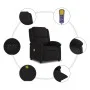 Black Fabric Electric Massage Recliner by , Armchairs - Ref: Foro24-3204154, Price: 256,85 €, Discount: %