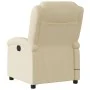 Sillón reclinable de masaje eléctrico tela color crema de , Sillones - Ref: Foro24-3204161, Precio: 258,90 €, Descuento: %