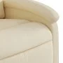 Sillón reclinable de masaje eléctrico tela color crema de , Sillones - Ref: Foro24-3204161, Precio: 258,90 €, Descuento: %