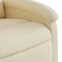 Sillón reclinable de masaje eléctrico tela color crema de , Sillones - Ref: Foro24-3204161, Precio: 266,13 €, Descuento: %