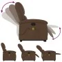Silla de masaje reclinable de pie de tela marrón de , Sillones - Ref: Foro24-3204180, Precio: 329,28 €, Descuento: %