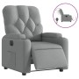 Sillón reclinable eléctrico tela gris claro de , Sillones - Ref: Foro24-3204686, Precio: 236,14 €, Descuento: %