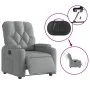 Sillón reclinable eléctrico tela gris claro de , Sillones - Ref: Foro24-3204686, Precio: 242,29 €, Descuento: %