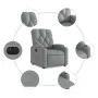 Sillón reclinable eléctrico tela gris claro de , Sillones - Ref: Foro24-3204686, Precio: 242,29 €, Descuento: %