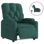 Sillón reclinable eléctrico tela verde oscuro de , Sillones - Ref: Foro24-3204692, Precio: 249,30 €, Descuento: %