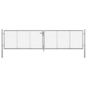 Gartentor aus verzinktem Stahl silber 415x125 cm von vidaXL, Gartentore - Ref: Foro24-144298, Preis: 347,63 €, Rabatt: %