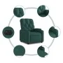 Sillón reclinable eléctrico tela verde oscuro de , Sillones - Ref: Foro24-3204692, Precio: 249,30 €, Descuento: %