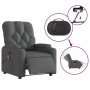 Sillón reclinable de masaje eléctrico tela gris oscuro de , Sillones - Ref: Foro24-3204699, Precio: 308,45 €, Descuento: %