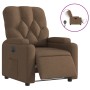 Sillón reclinable eléctrico de tela marrón de , Sillones - Ref: Foro24-3204690, Precio: 250,02 €, Descuento: %