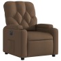 Sillón reclinable eléctrico de tela marrón de , Sillones - Ref: Foro24-3204690, Precio: 250,02 €, Descuento: %