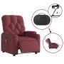 Sillón de masaje reclinable eléctrico tela rojo tinto de , Sillones - Ref: Foro24-3204701, Precio: 264,35 €, Descuento: %