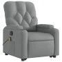 Sillón de masaje reclinable de pie de tela gris claro de , Sillones - Ref: Foro24-3204722, Precio: 343,70 €, Descuento: %