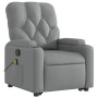 Sillón de masaje reclinable de pie de tela gris claro de , Sillones - Ref: Foro24-3204722, Precio: 318,01 €, Descuento: %